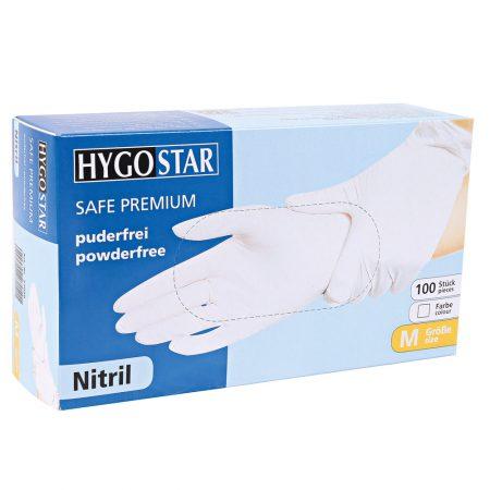 Hygostar nitril handschoenen wit Safe Premium