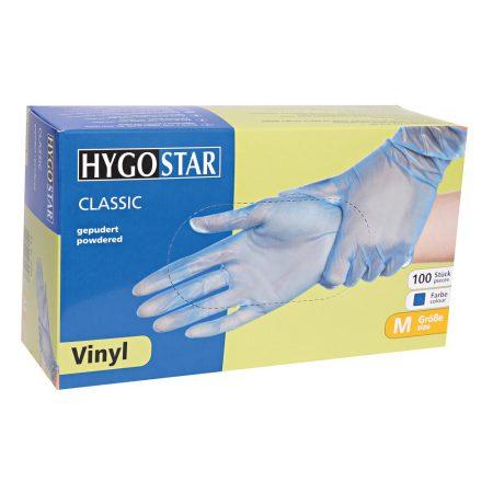 Vinyl handschoenen Classic blauw doosje