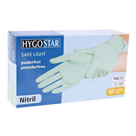 Hygostar nitril handschoenen groen Safe Light