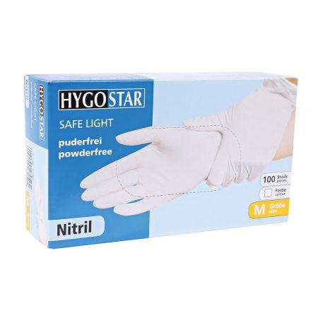 Hygostar nitril handschoenen wit Safe Light