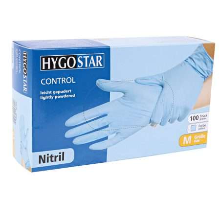 Hygostar nitril handschoenen blauw Control