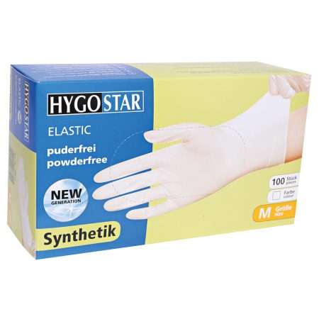 Hygostar synthetische handschoenen wit Elastic