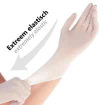 Extreem elastische handschoenen zonder rubberversnellers